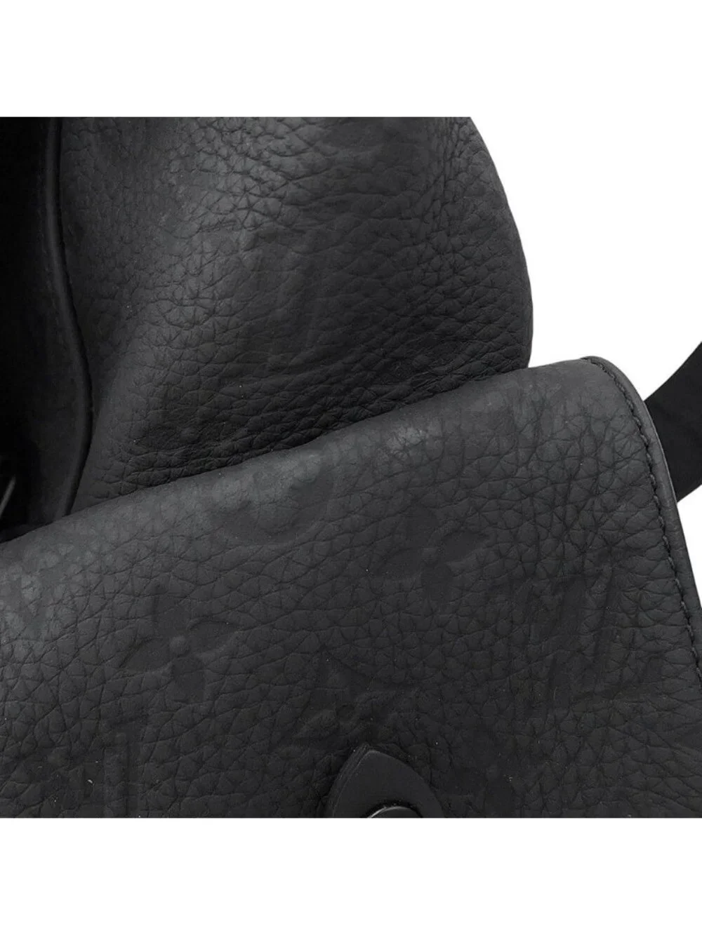 Louis Vuitton Backpack Monogram Taurillon Christopher PM Black